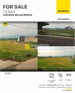 DIJUAL TANAH COCOK UNTUK KOMERSIAL LOKASI JL RAYA CIKIJING