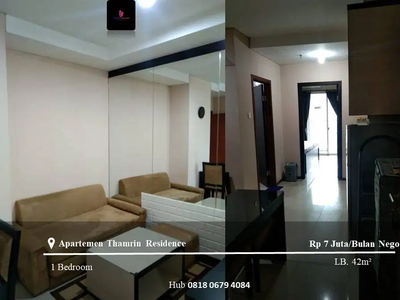 Disewakan Apartemen Thamrin Residence Low Floor 1BR Full Furnished