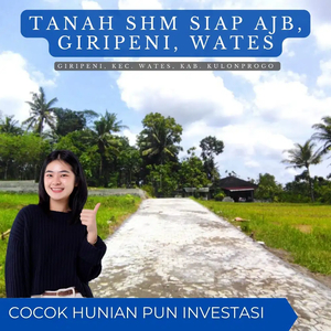 Jual Tanah Jogja Barat, Timur Taman Nagung Wates