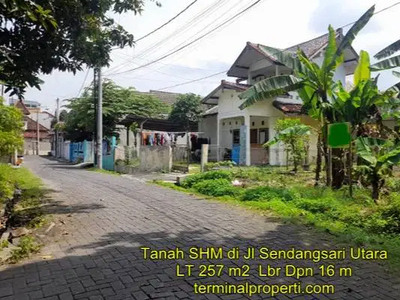 Tanah 257 m2 LD 16m Sendangsari Kalicari Pedurungan Semarang Timur