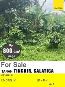 DIJUAL TANAH DI SALATIGA K8307