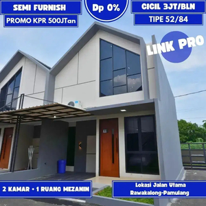 Cicilan 3 JT-AN,Tanpa Dp ,Bisa Punya Rumah Mewah Semi Furnished