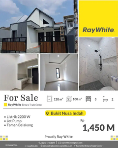 Di Jual Rumah Minimalis Baru di Bukit Nusa Indah Serua