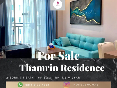 Dijual Apartement Thamrin Residence 2BR Full Furnished High Floor