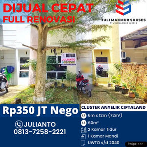 Dijual CEPAT Rumah Full Renov di Ciptaland Cluster Anyelir Batam