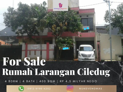Dijual Rumah 2 Lantai di Larangan Ciledug 4KT SHM