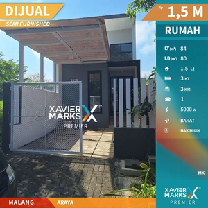 Dijual Rumah Terawat Siap Huni Full Design di Araya Blimbing Malang