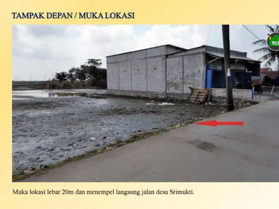 DIJUAL TANAH SAWAH DI SRIMUKTI TAMBUN UTARA ZONA KUNING