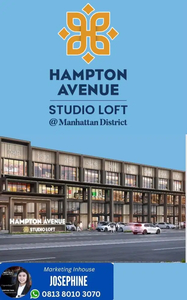 Hampton Studio Loft Area Komersil Hadap Jalan Raya Sebrang Kampus UMN
