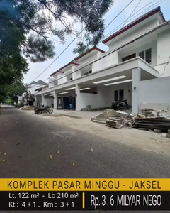 Rumah Baru Luas Murah Dalam Komplek Di Ps Minggu Jakarta Selatan