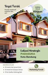 Rumah Baru Murah di Padasuka Bandung 2lt 600jt an dkt Cicaheum