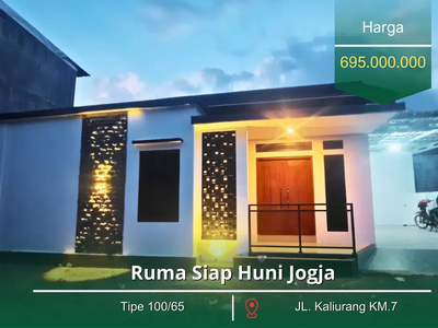 Rumah Baru Siap Huni 2 Kamar Tidur Dekat UGM Jalan Kaliurang KM.7