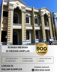 RUMAH CANTIK MEWAH DI MEDAN AMPLAS