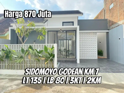 Rumah Mewah Minimalis di Area Jl. Godean Km 7, Sidomoyo Godean Sleman