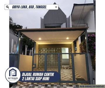 Rumah Modern Minimalis 2 Lantai Griya Loka BSD -MRB26-.