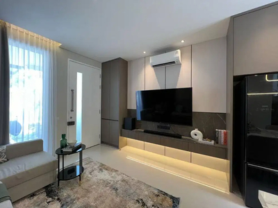 Rumah modern minimalis Citraland Greenlake Interior Lux Homey