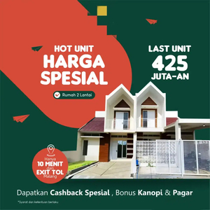 Rumah Murah Malang kota 2 lt 400 jt an