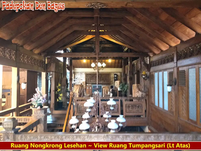 RUMAH Unik JOGLO Artistik di Jatibening, laksana PADEPOKAN Furnished