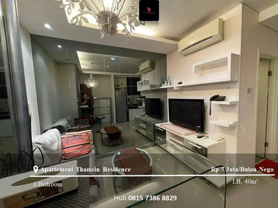 Sewa Apartemen Thamrin Residence 1BR Full Furnished View GI