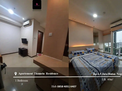 Sewa Apartement Thamrin Residence Low Floor 1BR Full Furnished Tower A