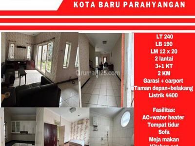 Disewakan Rumah furnished di Kota baru Parahyangan Padalarang Bandung