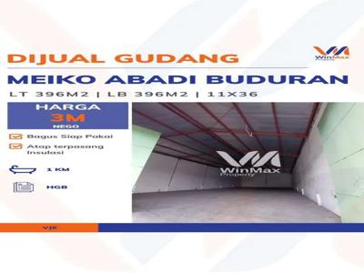 DIJUAL GUDANG MEIKO ABADI BUDURAN