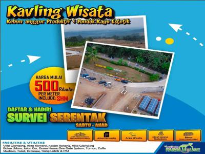 DIJUAL TANAH KAVLING VILLA KEBUN DI AREA WISATA BOGOR TIMUR