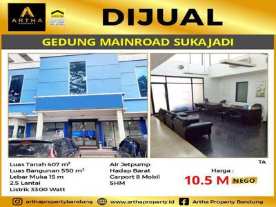 Jual Gedung Mainroad Sukajadi lokasi bagus sangat cocok untuk usaha