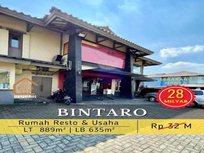 Rumah Resto dan usaha dibintaro Tangerang Selatan