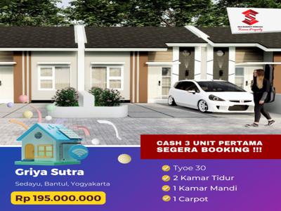 DIJUAL RUMAH HARGA DIBAWAH 200 JT DI YOGYAKARTA DEKAT RS PKU GAMPING