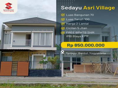 DIJUAL RUMAH MURAH 2 LANTAI LOKASI JOGJA DEKAT RS PKU GAMPING