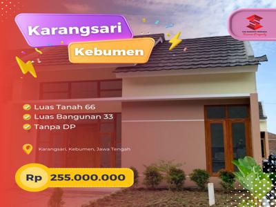 DIJUAL RUMAH SUBSIDI DIBAWAH 300 JT DI KEBUMEN DEKAT WISATA ALAM