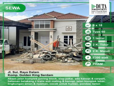 Disewakan Rumah Golden King Serdam Pontianak Kalimantan Barat