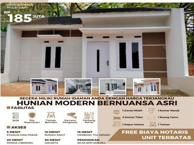 Rumah Murah Ready dan Indent SHM Akses Mobil Dekat Stasiun Citayam