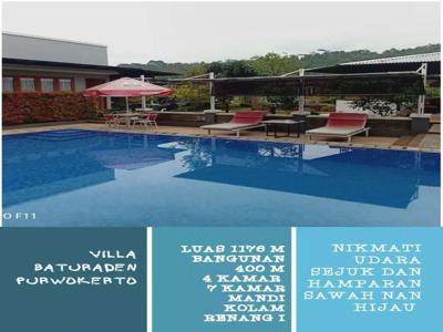 RUMAH Villa bonus Kolam renang Nuansa alami ASRI Baturaden Purwokerto