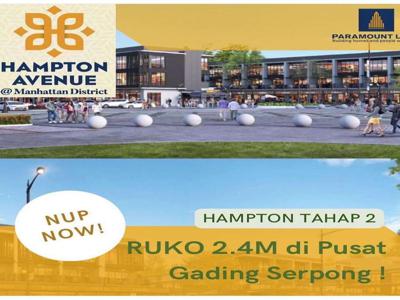 New Hampton Tahap 2 Ruko 2 & 3 Lantai Boulevard Gading Serpong