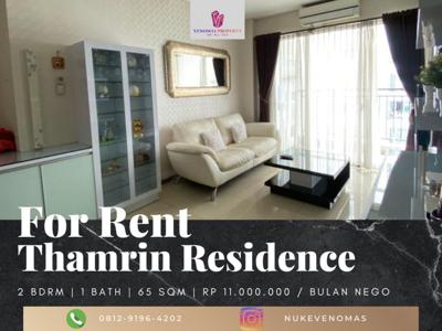 Disewakan Apartement Thamrin Residence 2 BR Furnished Bagus Tower B
