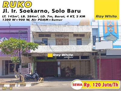 Disewakan Ruko Jl. Ir. Soekarno, Solo Baru