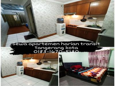 sewa apartemen harian transit the modernland tangerang kota