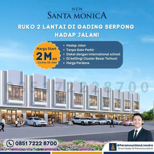 Dijual Ruko Termurah Di Gading Serpong Lokasi Super Premium