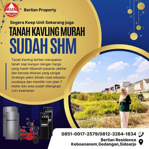 Keep Unit Sekarang Kavlingan Murah Sidoarjo sudah SHM