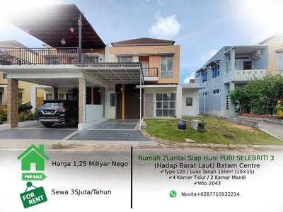 Rumah 2Lantai Siap Huni PURI SELEBRITI 3- Batam Center
