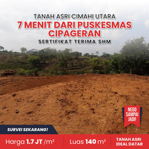 Tanah Murah Cimahi Dekat dari Jalan Cipageran Asri Bandung SHM