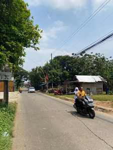 Tanah Pinggir Jalan Raya Dijual Area Depok Cinangka Dekat Pintu Tol