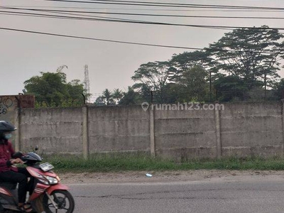 Tanah SHM 7000 m2 di jalan utama Diklat Pemda Curug Tangerang