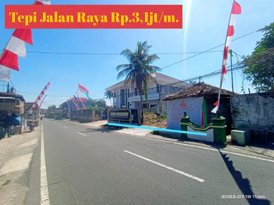 Tanah Tepi Jalan raya Area Pakem Sleman