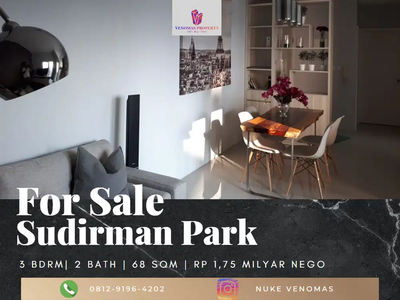 Dijual Apartemen Sudirman Park 2BR+1 Full Furnished High Floor