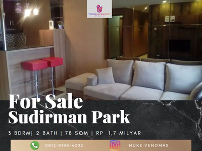 Dijual Apartemen Sudirman Park 3BR Fully Furnished View Sudirman