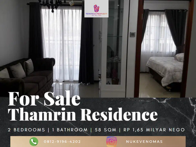 Dijual Apartemen Thamrin Residence 2BR Full Furnished View City Pool