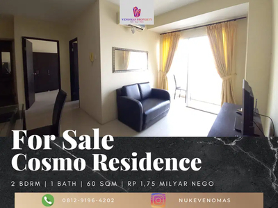 Dijual Apartement Cosmo Residence 2BR Full Furnished View Barat